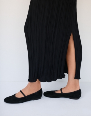 Crinkle Midi Skirt