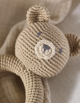 Crochet Bear And Bunny Rattles – Set of 2