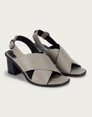 Crossover Strap Heel Sandals | Accessories Sale | The White Company UK