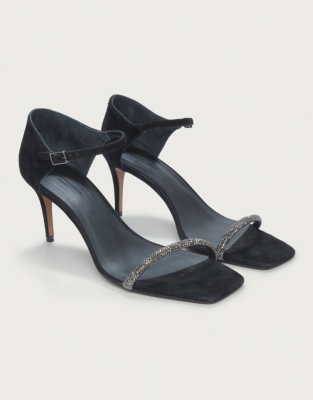 Crystal Strap Heeled Sandals