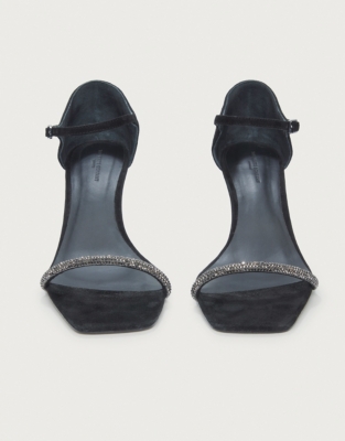 Crystal Strap Heeled Sandals