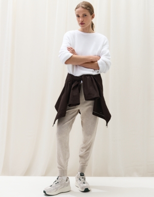 Cuffed Joggers with Cashmere