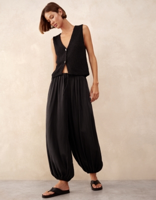 Cupro Harem Trousers