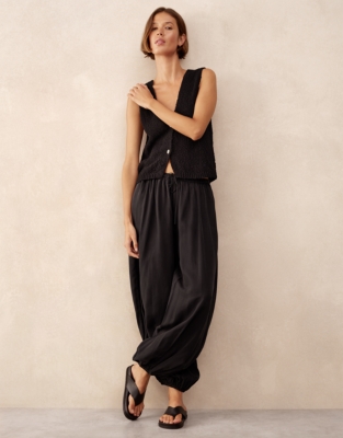 Cupro Harem Trousers
