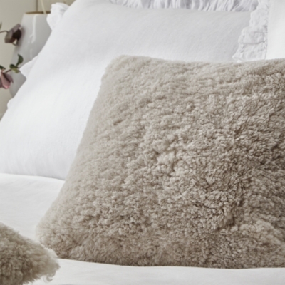 Large sheepskin clearance cushions