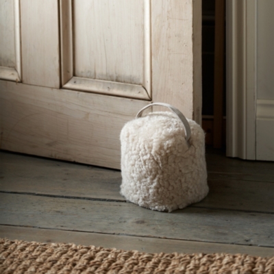 Curly Sheepskin Doorstop