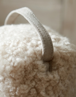 Curly Sheepskin Doorstop