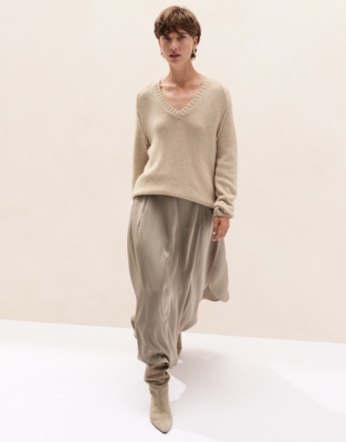Curved Hem Skirt