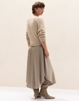 Curved Hem Skirt