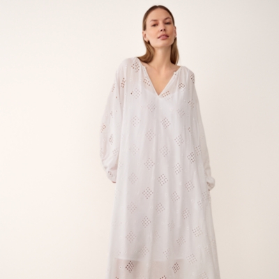 Cutwork Detail Boho Dress