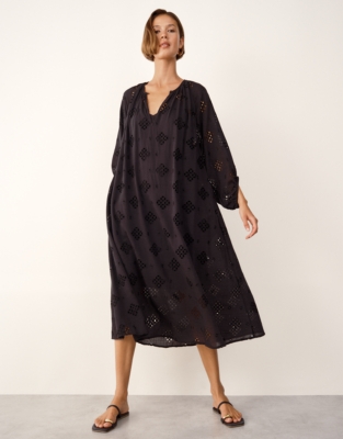 Cutwork Detail Boho Dress