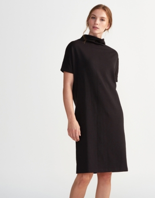 Double-Faced Raised Neck Dress | Clothing | The White Company US
