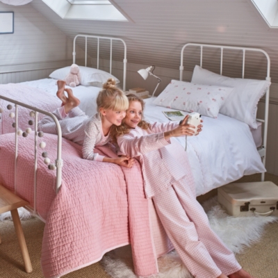 Daisy Embroidered Bed Linen Children's Bedroom Sale The White Company UK