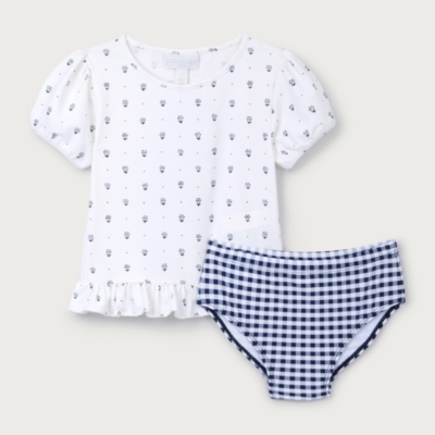 Daisy Rash Guard & Bottoms Set (0–4yrs)