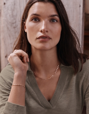 Delicate GoldPlated Chain Bracelet Jewelry The White Company US