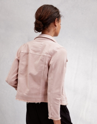 vintage pink denim jacket