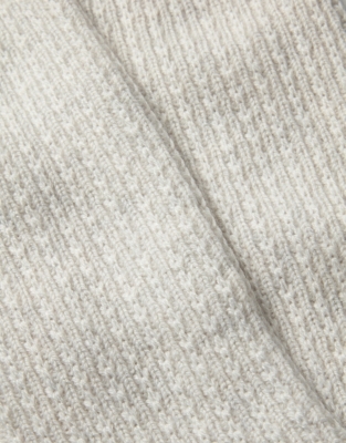 Detail Slouch Socks with Cashmere