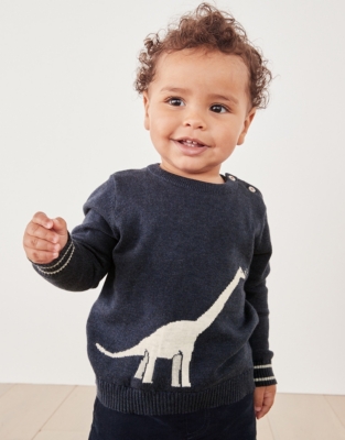 Dino Sweater (0–18mths) | View All Baby | The White Company US