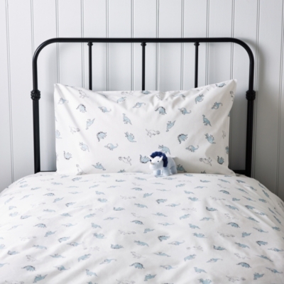 white company cot bed bedding
