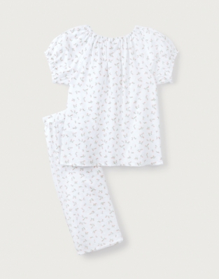 Ditsy Floral Pyjamas 1 12yrs Girls Nightwear The White
