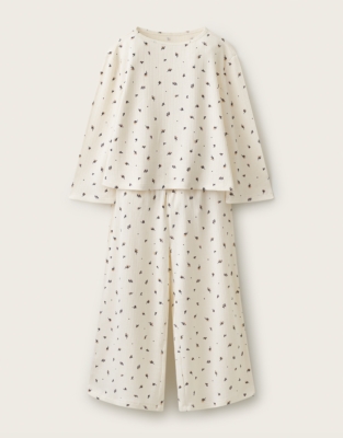 Ditsy Floral Relaxed Fit Textured Wide Leg Pyjamas (1–12yrs)