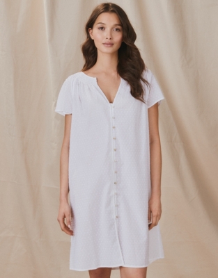 White button down nightgown new arrivals