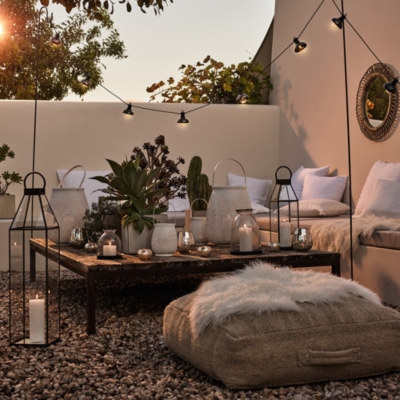 Domed Glass Candle Holder With Tray Medium Candle Holders The