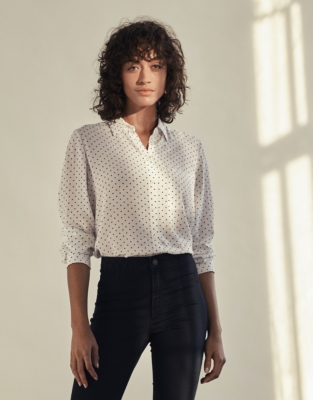 Dot Print Shirt | Clothing Sale | The White Company UK