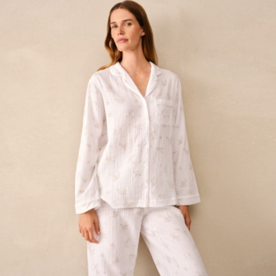 Double Cotton Classic Faded Floral Pyjama Set