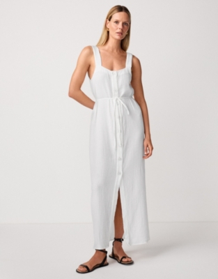 Double Cotton Column Dress