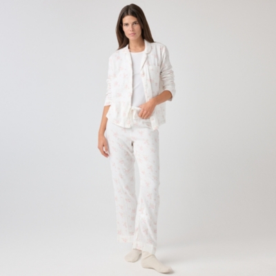 Double Cotton Faded Floral Pyjama Set