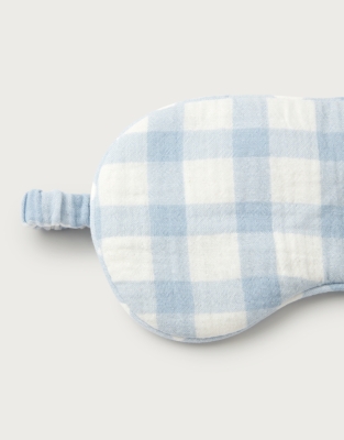 Double Cotton Gingham Eye Mask