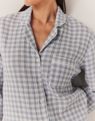 Double Cotton Gingham Pyjama Set