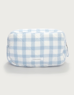 Double Cotton Gingham Wash Bag
