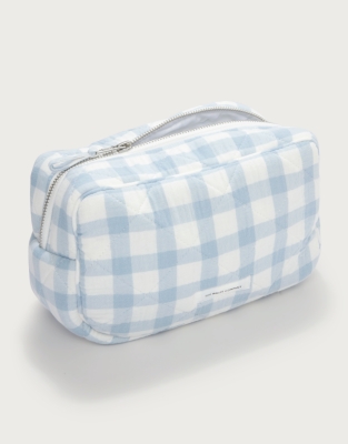 Double Cotton Gingham Wash Bag
