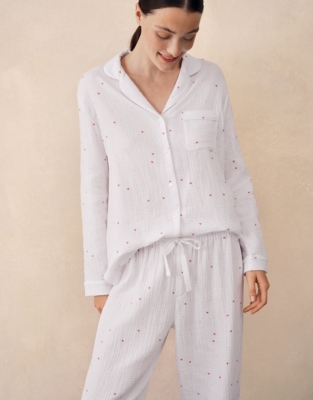 Double Cotton Heart Classic Pyjama Set