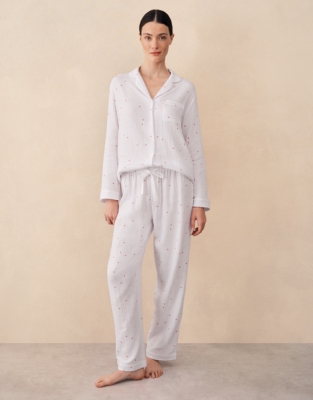 Double Cotton Heart Classic Pyjama Set