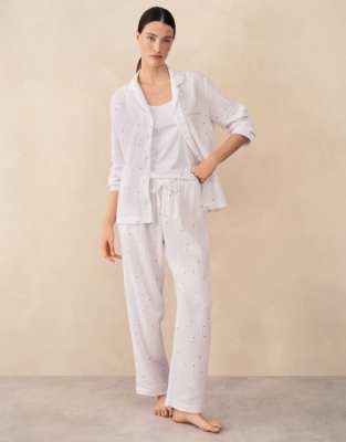 Double Cotton Heart Classic Pyjama Set