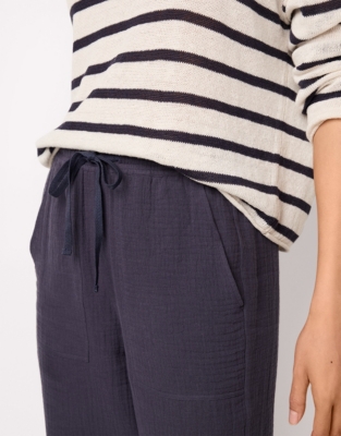 Double Cotton Joggers - Ink