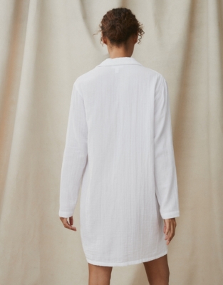 Double Cotton Nightshirt | Nightdresses | The White Company UK