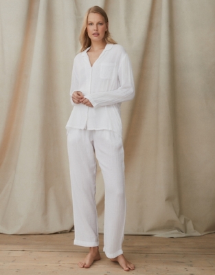 White cotton ladies online pyjamas