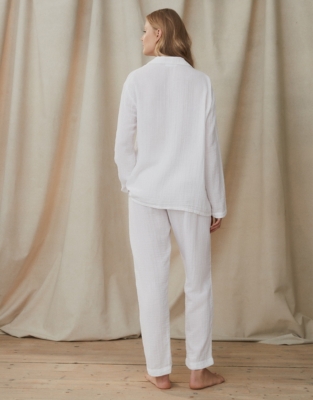 Double Cotton Pajama Set Pajamas The White Company US