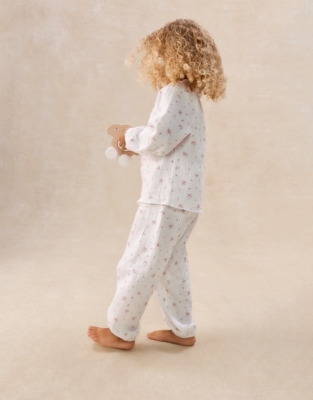 Double Cotton Relaxed Fit Boho Minnie Floral Pyjamas (2–12yrs)
