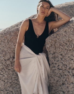 Double Cotton Sarong Scarf