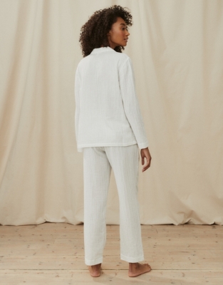 Double-Cotton Stripe Pyjama Set | Nightwear & Robes Sale | The White ...
