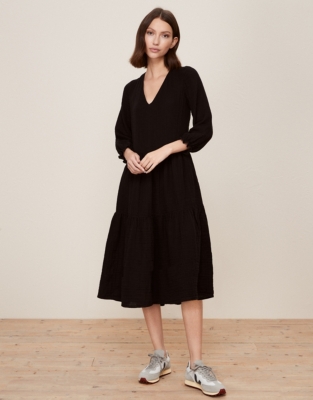 white company tiered dress