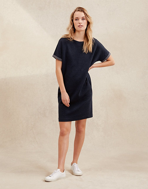 Double Faced Cocoon Dress | Clothing Sale | The White Company UK