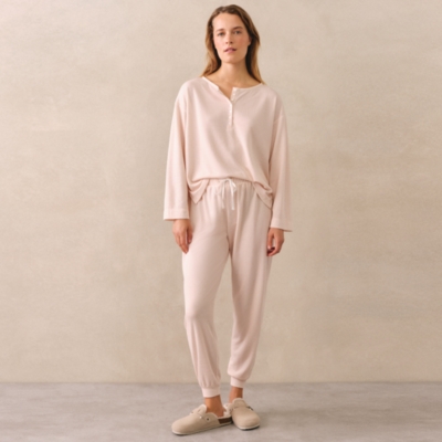 Double-Faced Henley Pyjama Set