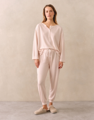Double-Faced Henley Pyjama Set