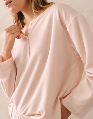 Double-Faced Henley Pyjama Set